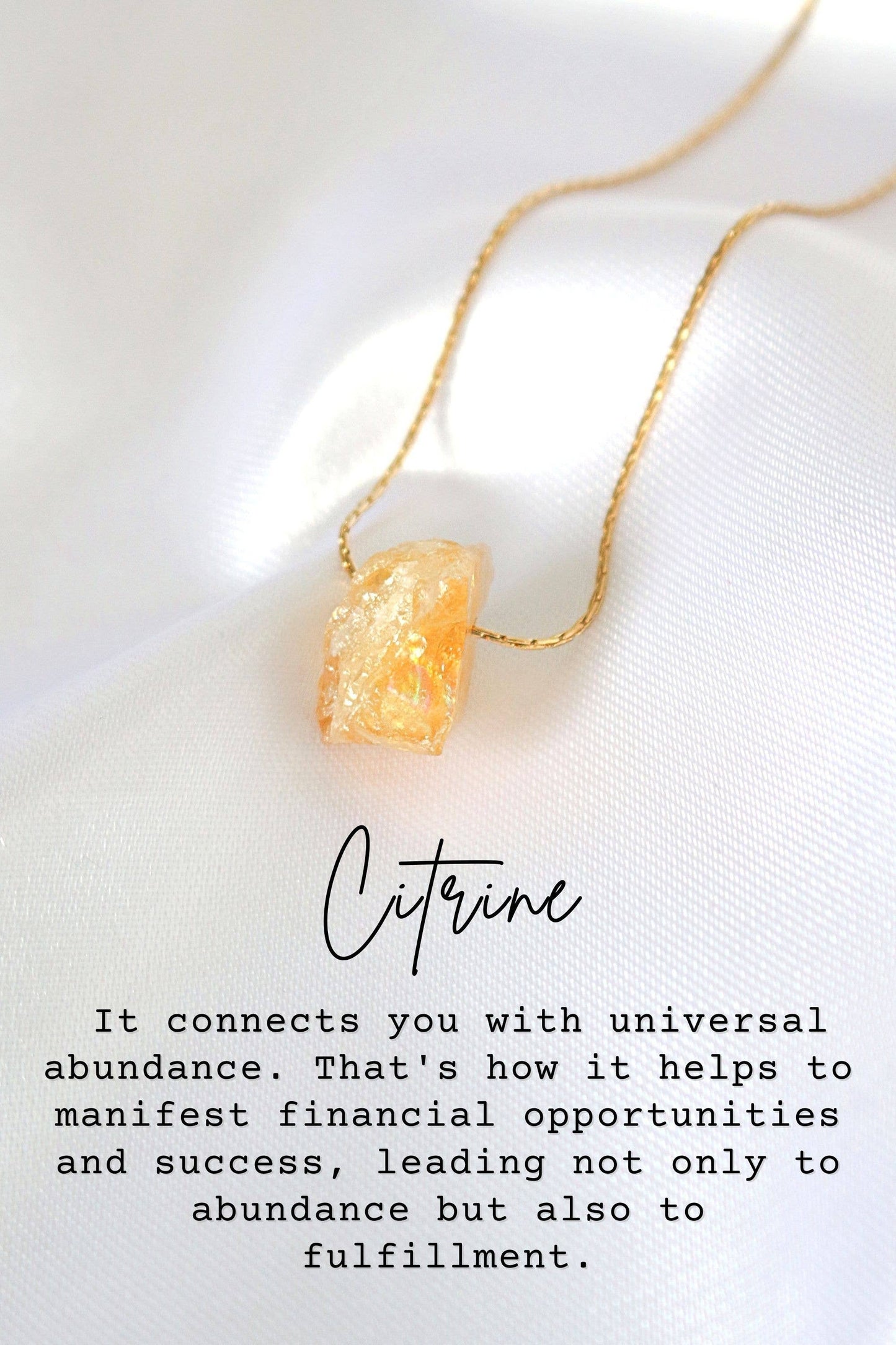 Raw Natural Crystals | 24K Pendant Necklaces