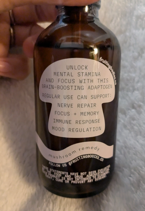 Lion's Mane Dual Extract Tincture - 4oz